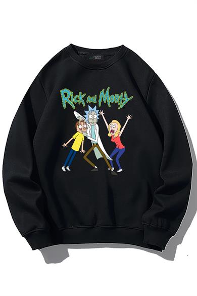 BRZ Collection Unisex Oversize Rick and Morty Sweatshirt