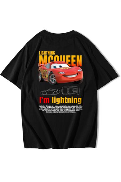BRZ Collection Unisex Oversize Şimşek McQueen T-shirt