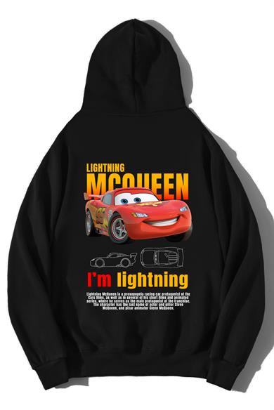 BRZ Collection Unisex Oversize Şimşek McQueen Hoodie