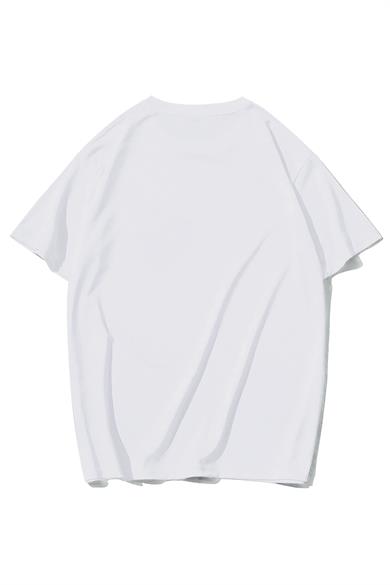 BRZ Collection Unisex Oversize Siyah Beyaz Diş Baskılı T-shirt Beyaz