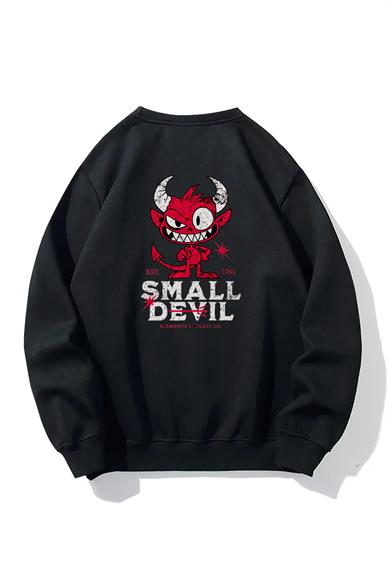 BRZ Collection Unisex Oversize Small Devil Sweatshirt