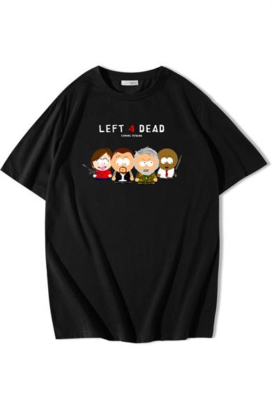 BRZ Collection Unisex Oversize South Park Left 4 Dead T-shirt