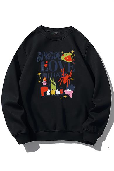 BRZ Collection Unisex Oversize Spread Love Sweatshirt