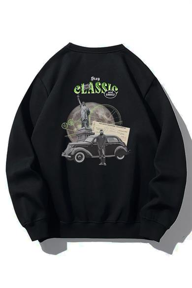 BRZ Collection Unisex Oversize Stay Classic Sweatshirt