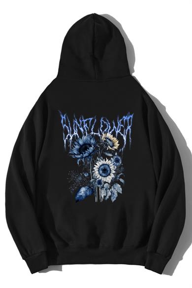 BRZ Collection Unisex Oversize Sunflower Hoodie
