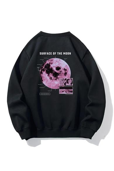 BRZ Collection Unisex Oversize Surface On The Moon Sweatshirt