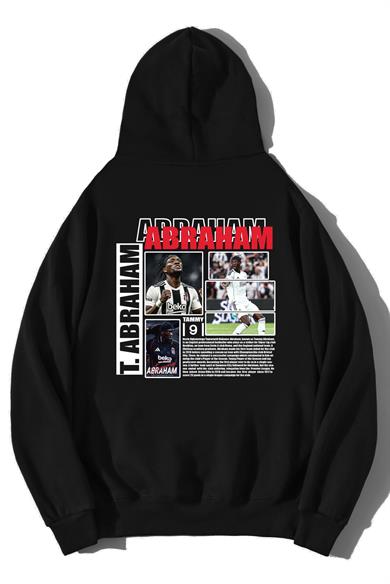 BRZ Collection Unisex Oversize Tammy Abraham Hoodie Siyah