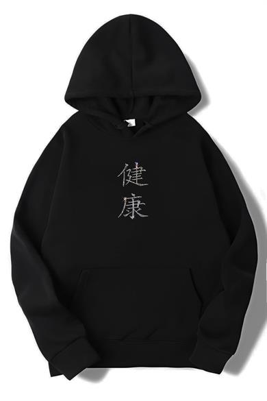 BRZ Collection Unisex Oversize Taşlı Kenkō Hoodie