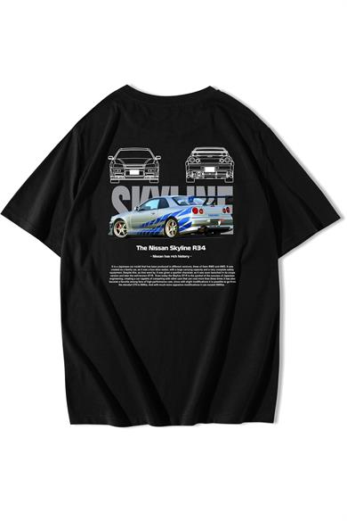BRZ Collection Unisex Oversize The Nissan Skyline R34 T-shirt