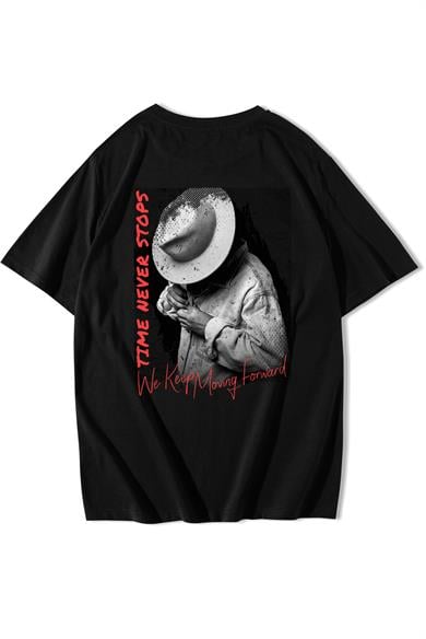 BRZ Collection Unisex Oversize Time Never Stops T-shirt