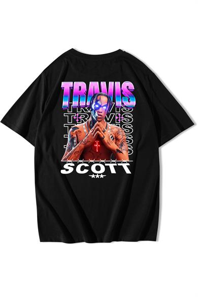 BRZ Collection Unisex Oversize Travis Scott Cactus Jack Fort T-shirt