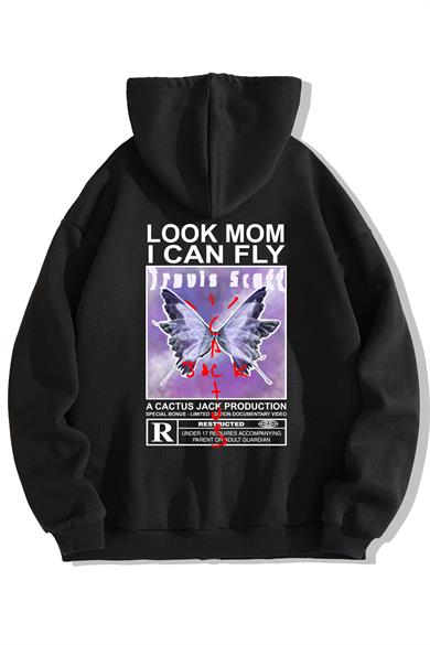 BRZ Collection Unisex Oversize Travis Scott Cactus Jack Fermuarlı Hoodie