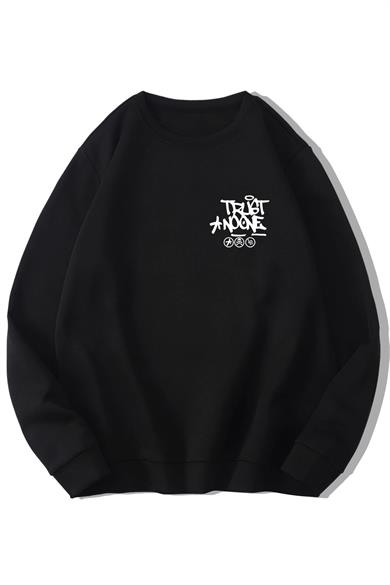 BRZ Collection Unisex Oversize Trust No One Sweatshirt