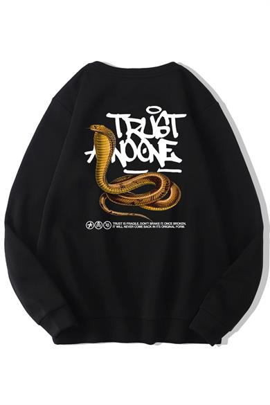 BRZ Collection Unisex Oversize Trust No One Sweatshirt