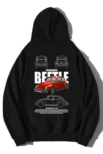 BRZ Collection Unisex Oversize Volkswagen Beetle 1967 Hoodie