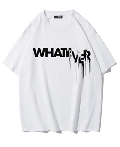 BRZ Collection Unisex Oversize Whatever T-shirt (BEYAZ)