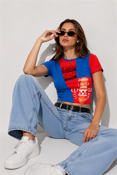 BRZ Collection Van One Classic Cars Crop Kadın T-shirt