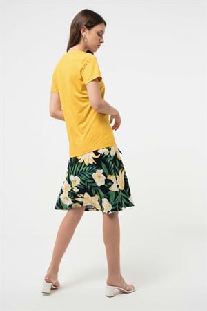 BRZ Collection Viskon V Yaka Kadın T-shirt