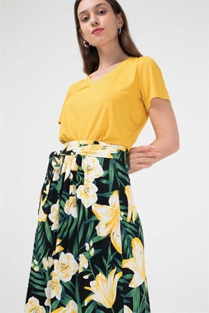 BRZ Collection Viskon V Yaka Kadın T-shirt