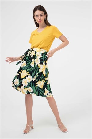 BRZ Collection Viskon V Yaka Kadın T-shirt