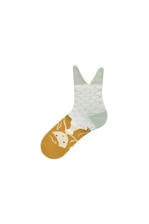 BRZ Kids 3D Deniz Kızı Desenli Kız Çocuk Çorabı 3Lü Set