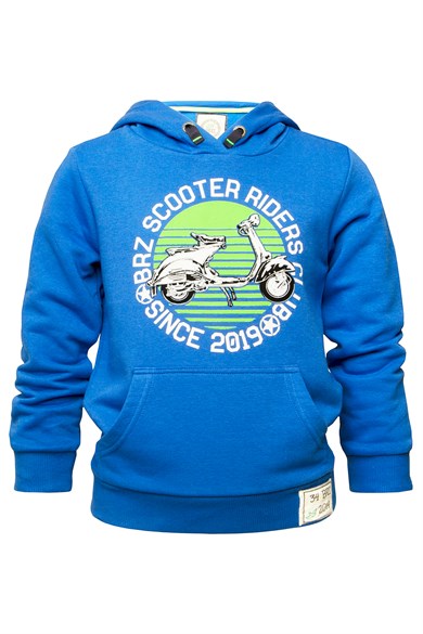 BRZ Kids Baskılı Erkek Çocuk Kapüşonlu Sweatshirt
