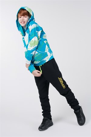 BRZ Kids Baskılı Erkek Çocuk Kapüşonlu Sweatshirt Hoodie