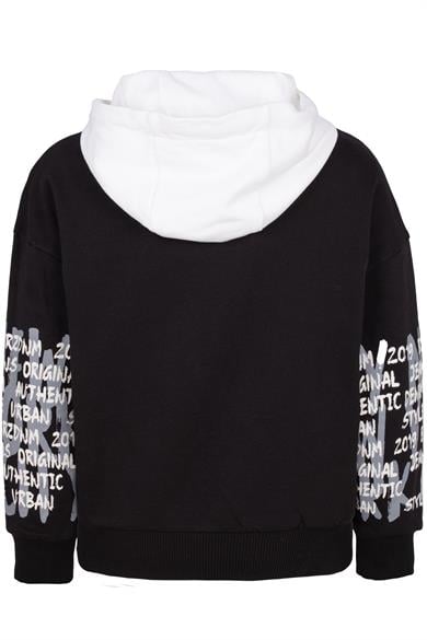 BRZ Kids Baskılı Erkek Çocuk Kapüşonlu Sweatshirt Hoodie