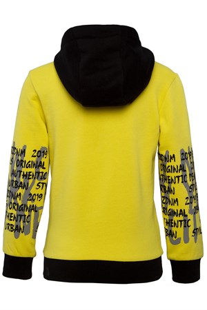 BRZ Kids Baskılı Erkek Çocuk Kapüşonlu Sweatshirt Hoodie