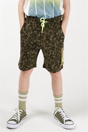 BRZ Kids Baskılı Erkek Çocuk Kaşkorse Şort