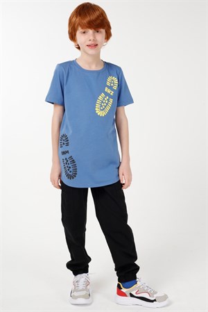 BRZ Kids Baskılı Erkek Çocuk Kısa Kollu T-shirt