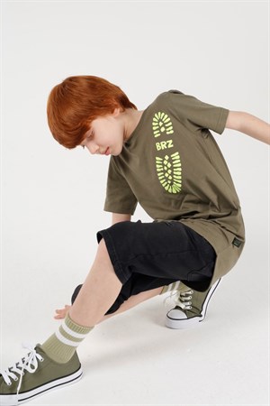 BRZ Kids Baskılı Erkek Çocuk Kısa Kollu T-shirt