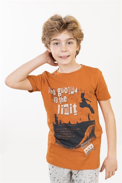 BRZ Kids Baskılı Erkek Çocuk Kısa Kollu T-shirt