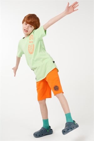 BRZ Kids Baskılı Erkek Çocuk Kısa Kollu T-shirt