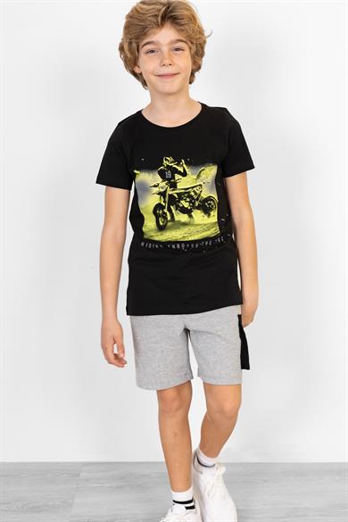 BRZ Kids Baskılı Erkek Çocuk Kısa Kollu T-shirt