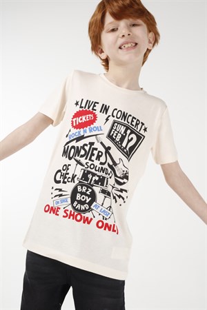BRZ Kids Baskılı Erkek Çocuk Kısa Kollu T-shirt