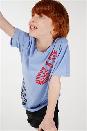 BRZ Kids Baskılı Erkek Çocuk Kısa Kollu T-shirt