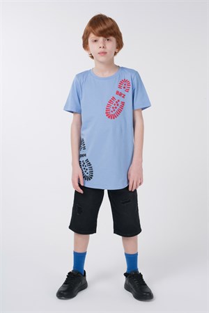 BRZ Kids Baskılı Erkek Çocuk Kısa Kollu T-shirt