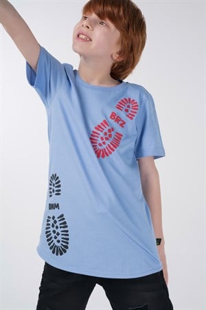 BRZ Kids Baskılı Erkek Çocuk Kısa Kollu T-shirt