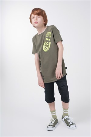 BRZ Kids Baskılı Erkek Çocuk Kısa Kollu T-shirt