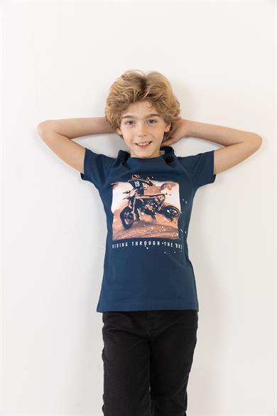 BRZ Kids Baskılı Erkek Çocuk Kısa Kollu T-shirt
