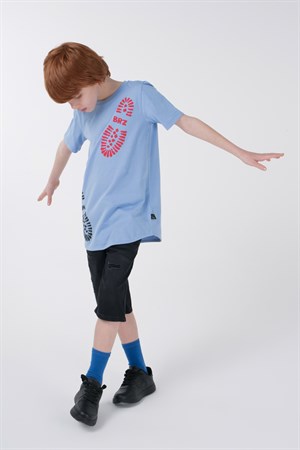 BRZ Kids Baskılı Erkek Çocuk Kısa Kollu T-shirt