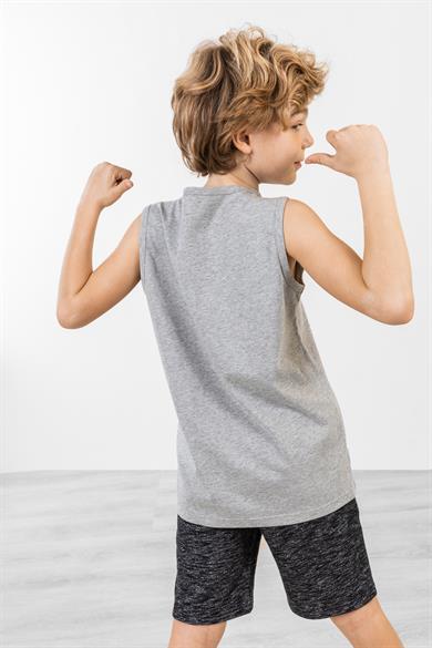 BRZ Kids Baskılı Erkek Çocuk Sıfır Kol T-shirt