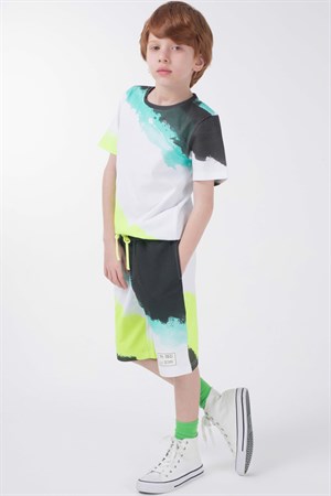 BRZ Kids Baskılı Erkek Çocuk Şort