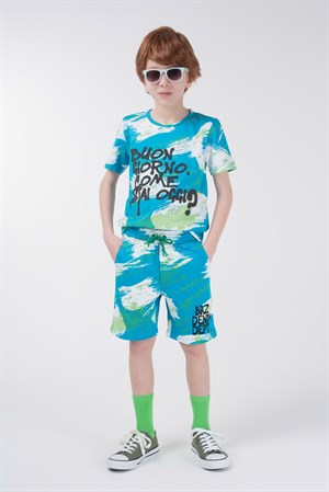 BRZ Kids Baskılı Erkek Çocuk Şort
