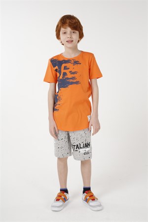 BRZ Kids Baskılı Erkek Çocuk Şort