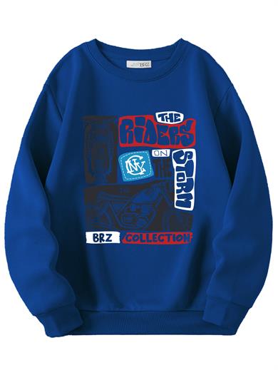 BRZ Kids Baskılı Erkek Çocuk Sweatshirt
