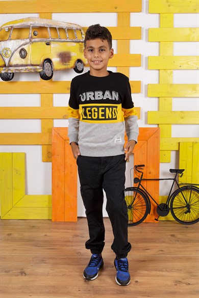 BRZ Kids Baskılı Erkek Çocuk Sweatshirt