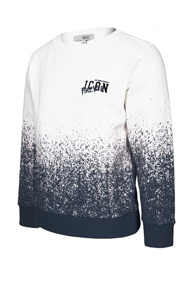 BRZ Kids Baskılı Erkek Çocuk Sweatshirt Pantolon Takım