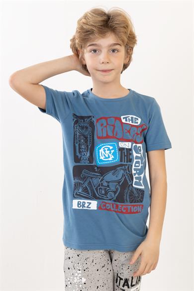 BRZ Kids Baskılı Erkek Çocuk T-shirt